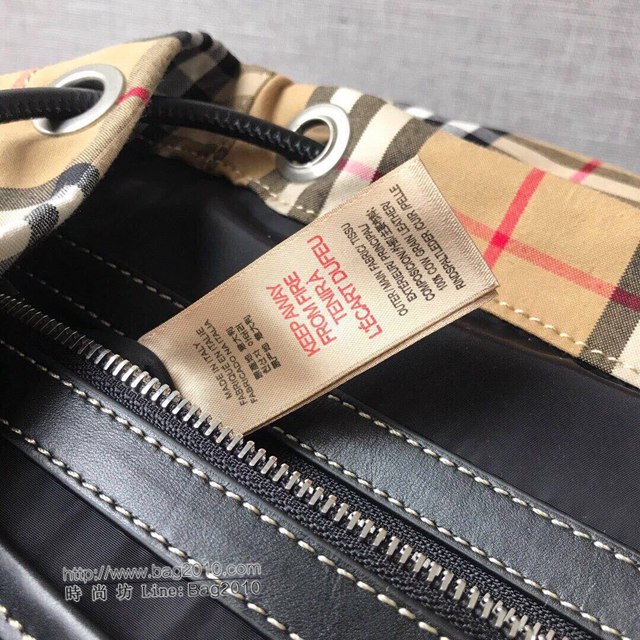 Burberry專櫃新款雙肩包 巴寶莉Vintage格子雙肩後背包  db1096